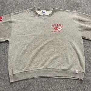 Vintage Gray Russell Athletic "The Rock" Football Crewneck